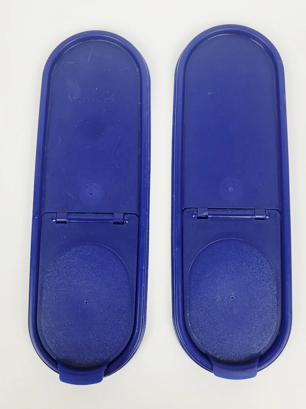 Vtg 90s~Tupperware 2239E~2351C~Modular Mates w/Blue Lids~Dry Food Pantry Keeper
